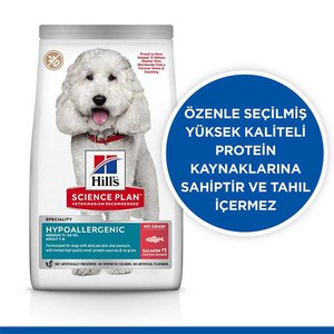 Hill's Science Plan Hypoallergenic Somonlu Orta Irk Yetişkin Köpek Maması 2,5kg - 2