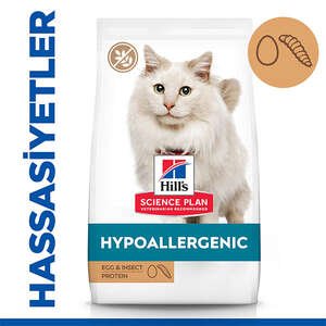 Hill's Science Plan Hipoalerjenik Yumurta ve Böcek Proteinli Tahılsız Yetişkin Kedi Maması 7kg