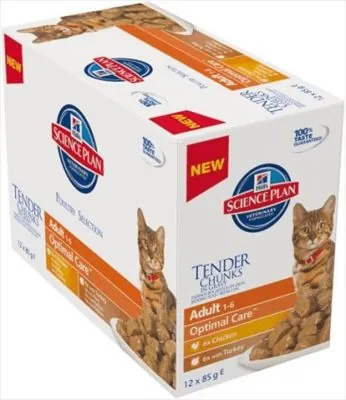 Hill's Science Plan Tavuklu Yetişkin Yaş Kedi Maması 85 gr (12 adet) - 2
