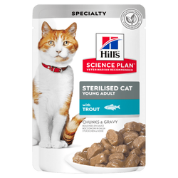 Hill's Science Plan Alabalıklı Kısırlaştırılmış Yaş Kedi Maması 85 gr