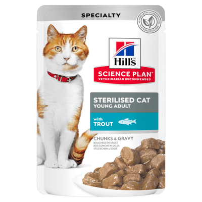 Hill's Science Plan Alabalıklı Kısırlaştırılmış Yaş Kedi Maması 85 gr - 1