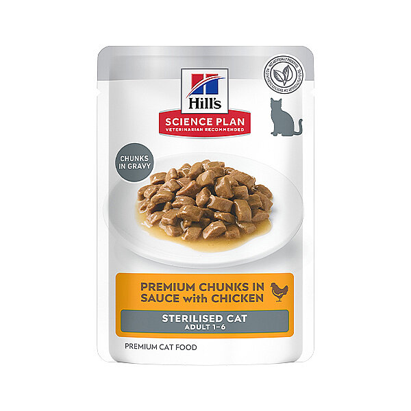 Hill's Science Plan Tavuklu Kısırlaştırılmış Kedi Yaş Maması 85 g - 1