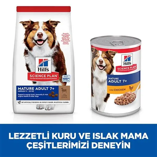 Hill's Science Plan Kuzulu Orta Irk Yaşlı Köpek Maması 14kg - 7