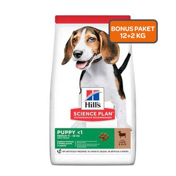 Hill's Science Plan Kuzulu Orta Irk Yavru Köpek Maması 12kg + 2kg HEDİYE! - 1