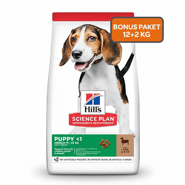 Hill's Science Plan Kuzulu Orta Irk Yavru Köpek Maması 12kg + 2kg HEDİYE! - 8