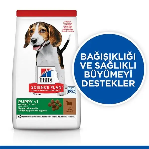 Hill's Science Plan Kuzulu Orta Irk Yavru Köpek Maması 2,5 kg - 2