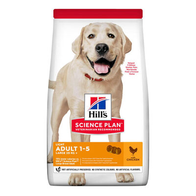 Hill's Science Plan Light Tavuklu Büyük Irk Yetişkin Köpek Maması 14 kg - 1
