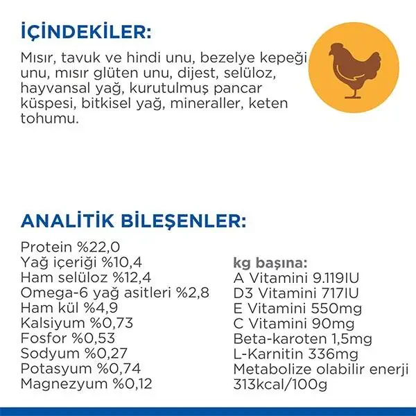 Hill's Science Plan Light Tavuklu Orta Irk Yetişkin Köpek Maması 2,5kg - 4