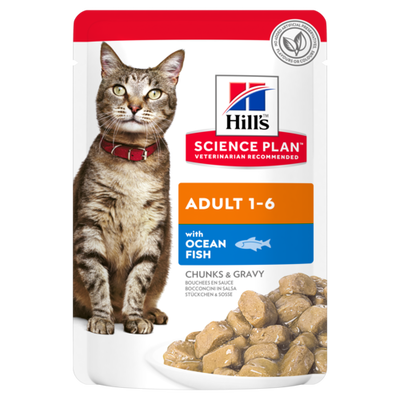 Hill's Science Plan Okyanus Balıklı Yetişkin Yaş Kedi Maması 85 gr - 1