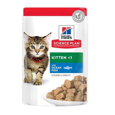 Hill's Science Plan Okyanus Balıklı Yavru Yaş Kedi Maması 85 gr - 1