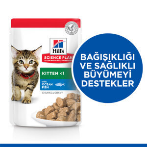 Hill's Science Plan Okyanus Balıklı Yavru Yaş Kedi Maması 85 gr - 2