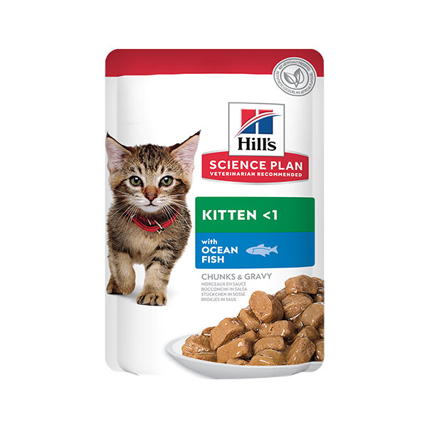 Hill's Science Plan Okyanus Balıklı Yavru Yaş Kedi Maması 85 gr - 1