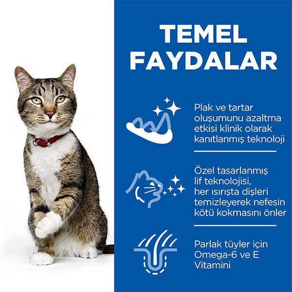 Hill's Science Plan Oral Care Ağız Sağlığı için Tavuklu Yetişkin Kedi Maması 1.5 kg - 3