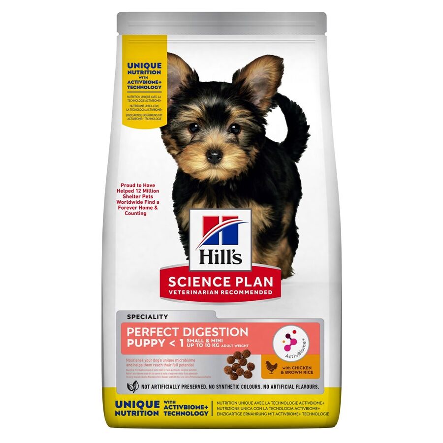 Hill's Science Plan Perfect Digestion Tavuklu Küçük Irk Yavru Köpek Maması 6 kg - 1