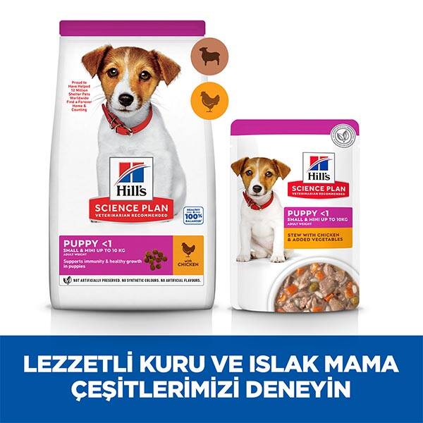 Hill's Science Plan Kuzulu Küçük Irk Yavru Köpek Maması 1kg + 500gr HEDİYE! - 8