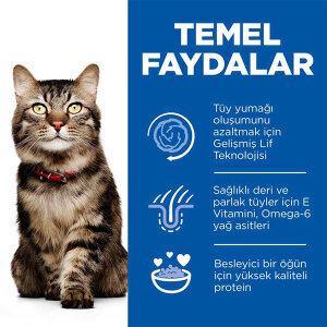 Hill's Science Plan Antihairball & Perfect Coat Tavuklu Kedi Maması 1.5 Kg - 3