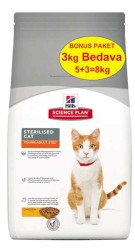 Hills Science Plan Kısırlaştırılmış Kedi Maması 5 KG + 3 KG HEDİYELİ