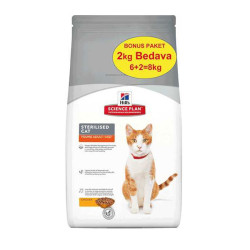 Hills Science Plan Kısırlaştırılmış Kedi Maması 6+2 KG HEDİYELİ