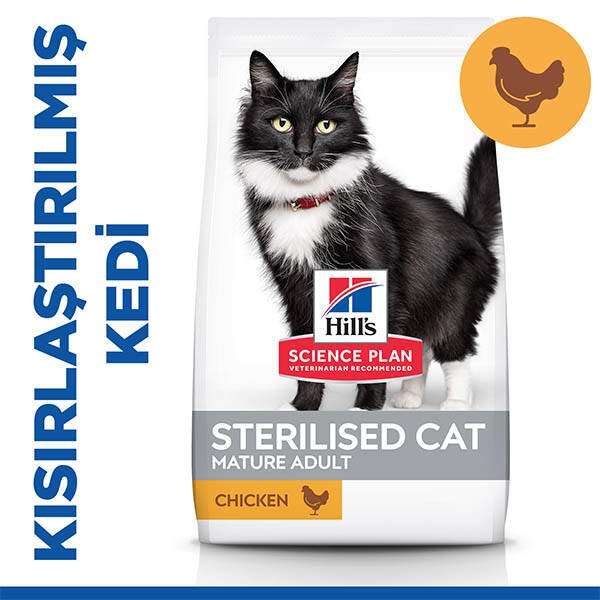 Hill's Science Plan +7 Tavuklu Kısırlaştırılmış Yaşlı Kedi Maması 1.5 kg - 1
