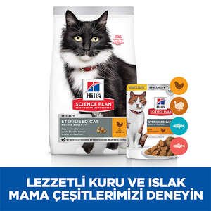 Hill's Science Plan +7 Tavuklu Kısırlaştırılmış Yaşlı Kedi Maması 1.5 kg - 8