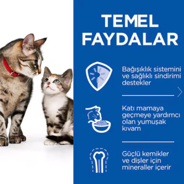 Hill's Science Plan Kitten&Mother Mousse Tavuklu ve Hindili Yumuşak Püre Yavru Kedi Konservesi 85gr - 3