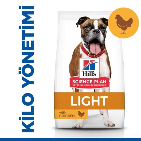 Hill's Science Plan Light Tavuklu Orta Irk Yetişkin Köpek Maması 14 kg - 1