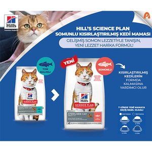 Hill's Science Plan Somonlu Kısırlaştırılmış Yetişkin Kedi Maması 8kg + 2kg HEDİYE! - 6