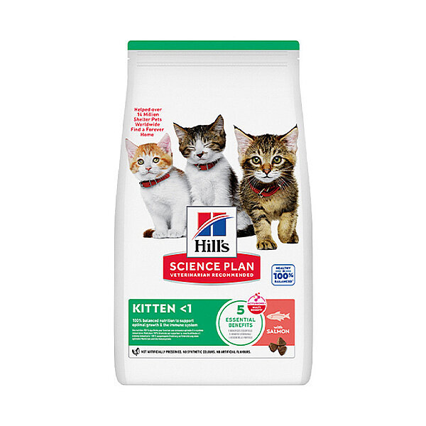 Hill's Science Plan Somonlu Yavru Kedi Maması 5kg + 2kg Hediye