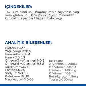 Hill's Science Plan Optimal Care Tavuklu Yetişkin Kedi Maması 13 Kg + 2kg HEDİYE! - 4
