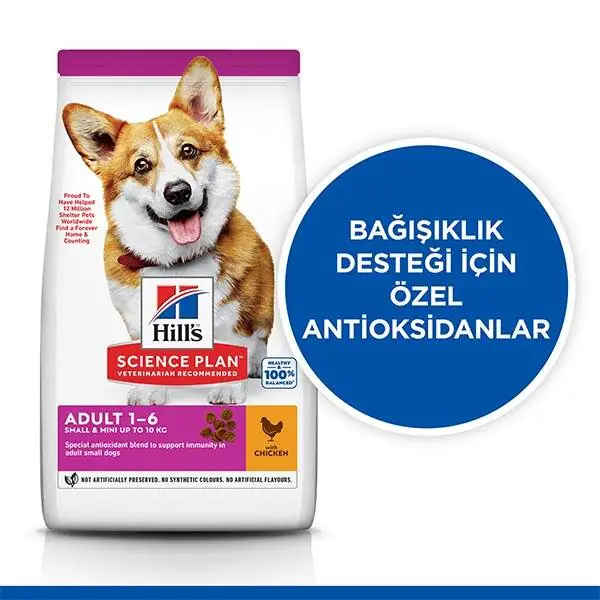 Hill's Science Plan Tavuklu Sindirim Destekleyici Küçük Yetişkin Köpek Maması 6 Kg - 2