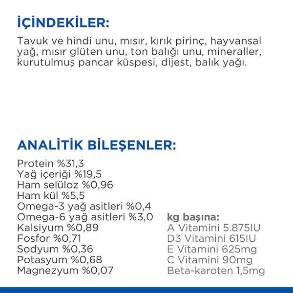 Hill's Science Plan Optimal Care Ton Balıklı Yetişkin Kedi Maması 1.5 kg - 4