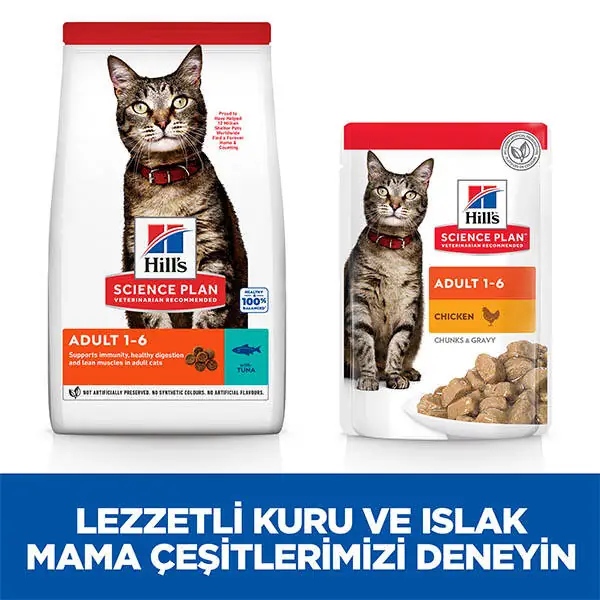 Hill's Science Plan Optimal Care Ton Balıklı Yetişkin Kedi Maması 1.5 kg - 7