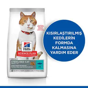 Hill's Science Plan Ton Balıklı Kısırlaştırılmış Yetişkin Kedi Maması 13 Kg + 2kg HEDİYE! - 2