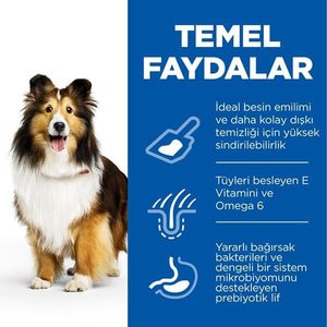 Hill's Science Plan Sensitive Skin Tavuklu Orta ve Büyük Irk Yetişkin Köpek Maması 14kg - 3