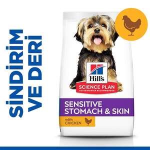 Hill's Science Plan Sensitive Skin Tavuklu Küçük Irk Yetişkin Köpek Maması 1.5 kg