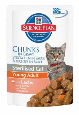 Hill's Science Plan Somonlu Kısırlaştırılmış Yaş Kedi Maması 85 gr - 2