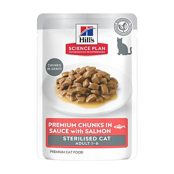 Hill's Science Plan Somonlu Kısırlaştırılmış Kedi Yaş Maması 85 g