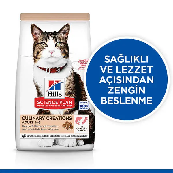 Hill's Science Plan Gurme Lezzet Somonlu ve Havuçlu Yetişkin Kedi Maması 10kg - 3