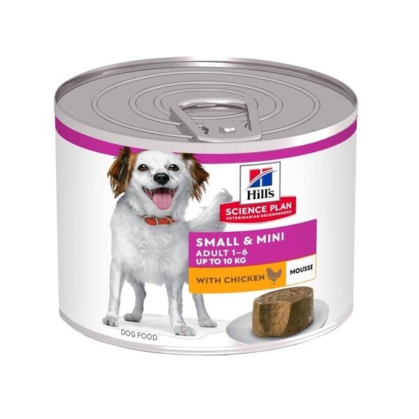 Hill's SP Küçük ve Mini Irk Yetişkin Köpek Tavuklu & Hindili Yumuşak Püre Konserve 200G - 1