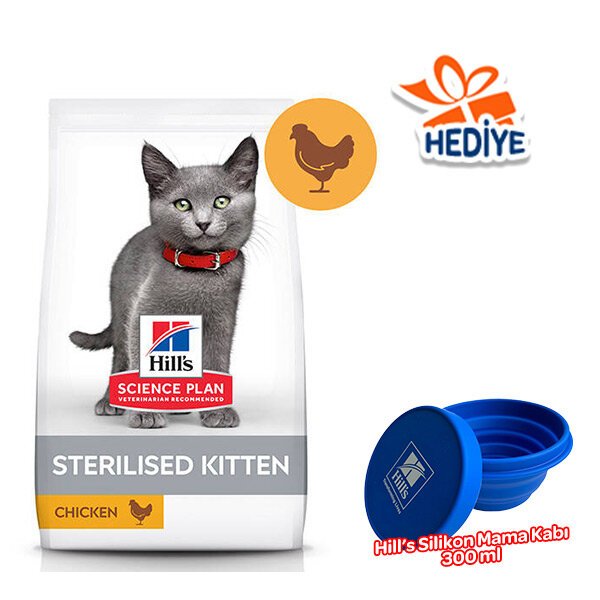Hill's Science Plan Tavuklu Kısırlaştırılmış Yavru Kedi Maması 1.5 kg - 2