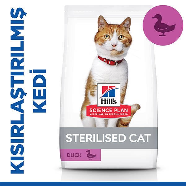 Hill's Science Plan Ördekli Kısırlaştırılmış Yetişkin Kedi Maması 1.5 kg - 1