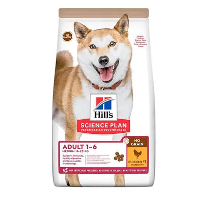Hill's Science Plan Tahılsız Tavuklu Orta Irk Yetişkin Köpek Maması 2,5 kg - 1