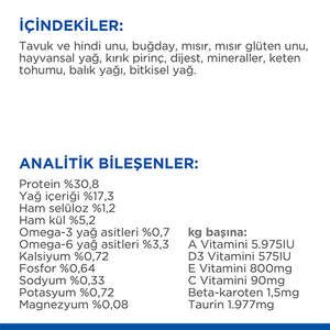 Hill's Science Plan Mature +7 Tavuklu Yaşlı Kedi Maması 1.5 kg - 4