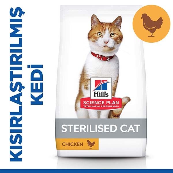 Hill's Science Plan Tavuklu Kısırlaştırılmış Yetişkin Kedi Maması 13 Kg + 2kg HEDİYE! - 1