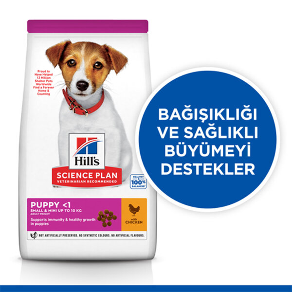 Hill's Science Plan Küçük Irk Tavuklu Yavru Köpek Maması 1.5 kg - 2
