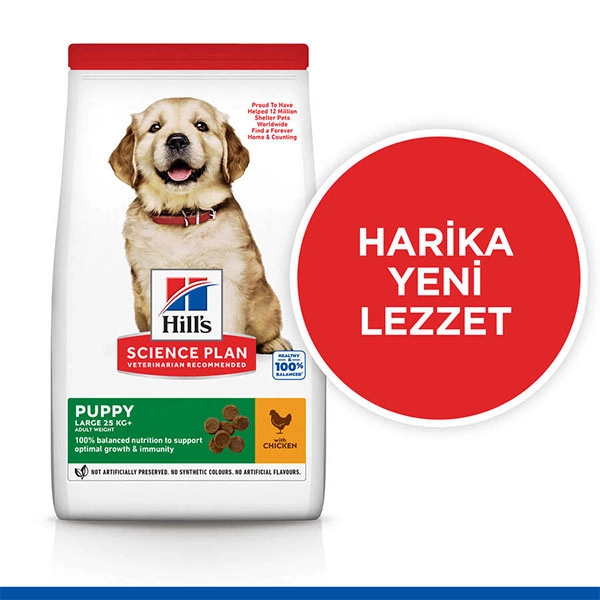 Hill's Science Plan Tavuklu Büyük Irk Yavru Köpek Maması 2,5 kg - 3