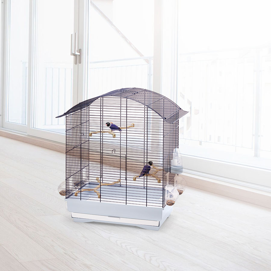 Imac Agata Üstü Açılır Kuş Kafesi Morcivert 58x33x62.5 cm - 2