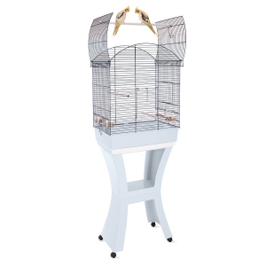 Imac Calla Ayaklı Papağan Kafesi Kahve/Gold 65.5x43x76/148.5 cm - 1