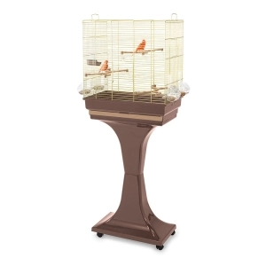 Imac Camilla Ayaklı Kuş Kafesi Kahve/Gold 50x30x56/127 cm
