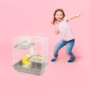 Imac Criceti 7 Hamster Kafesi Kahve 45x30x47.5 cm - 2